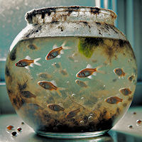 a toxic body is like a dirty fishbowl